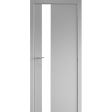 Дверь межкомнатная ALBERO Status G Серая эмаль, стекло белое, кромка с 2х сторон Дверь межкомнатная ALBERO Status G Серая эмаль, стекло белое, кромка с 2х сторон